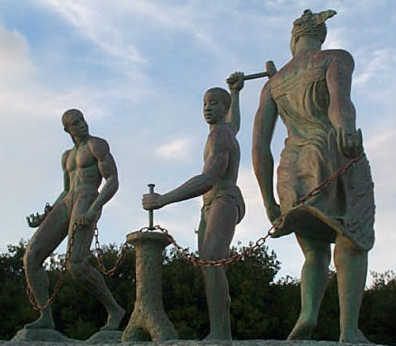Momument van de Bevrijding uit de slavernij, Curaao 1999