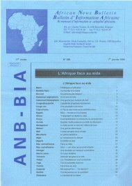 Info Bulletin over Afrika