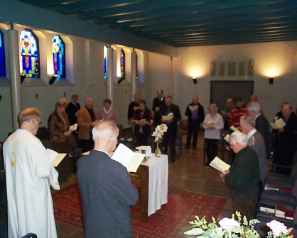 Het traditionele Witte Paters Magnificat was n groot dankgebed aan het einde van de viering.