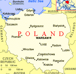 kaart van Polen